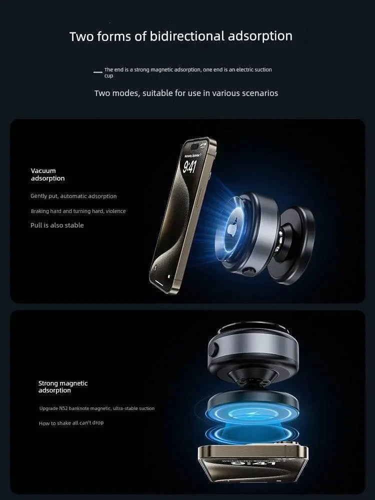 Thetree Car Phone Holder 2025 New Arrival Magnetic Vacuum Adsorption Car Phone Holder Navigation Multifunctional - ACHETE LTD