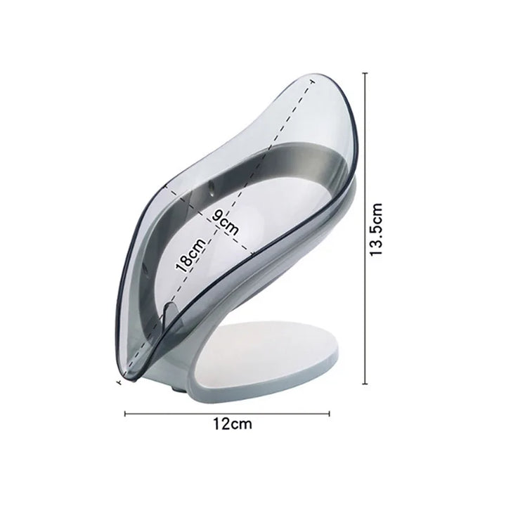 Leaf-shaped Soap Holder with Drainage Design - Non-slip Bathroom Accessory