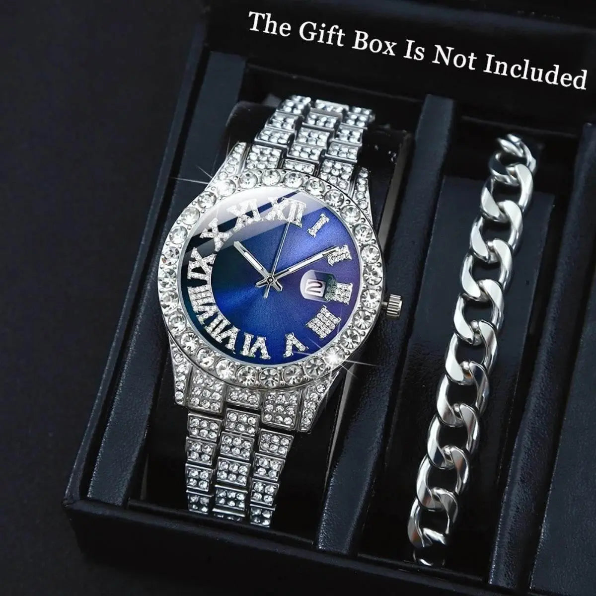 2pcs/ Set, Men's Watches, Mens Fashion Quartz Watch set - ACHETE LTD