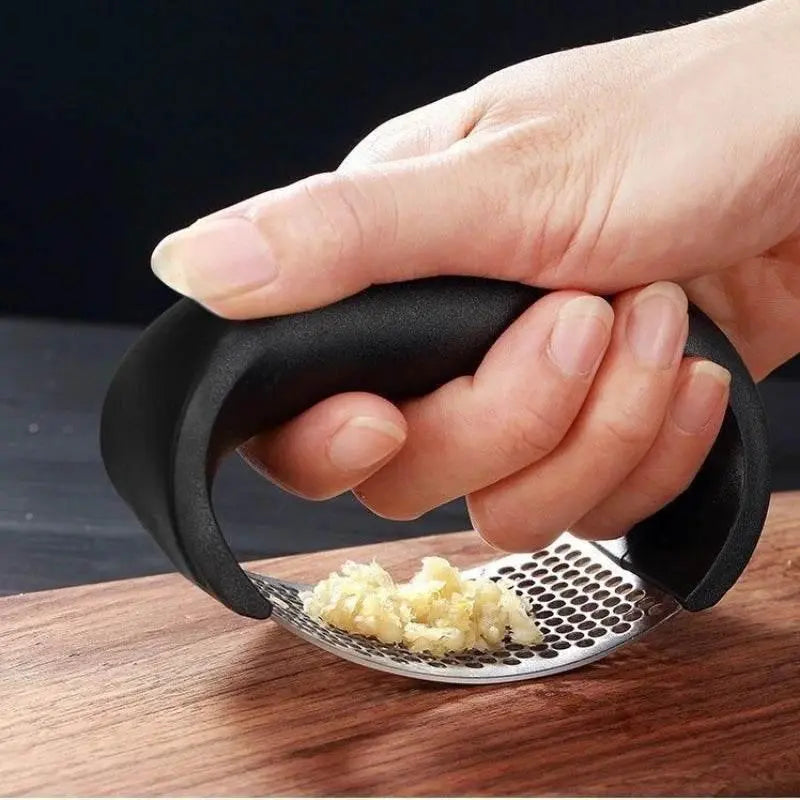 Kitchen Garlic Press Manual Garlic Masher Stainless Steel Garlic Press Chopping Garlic Tool Vegetable Home Gadget Accessories - ACHETE LTD