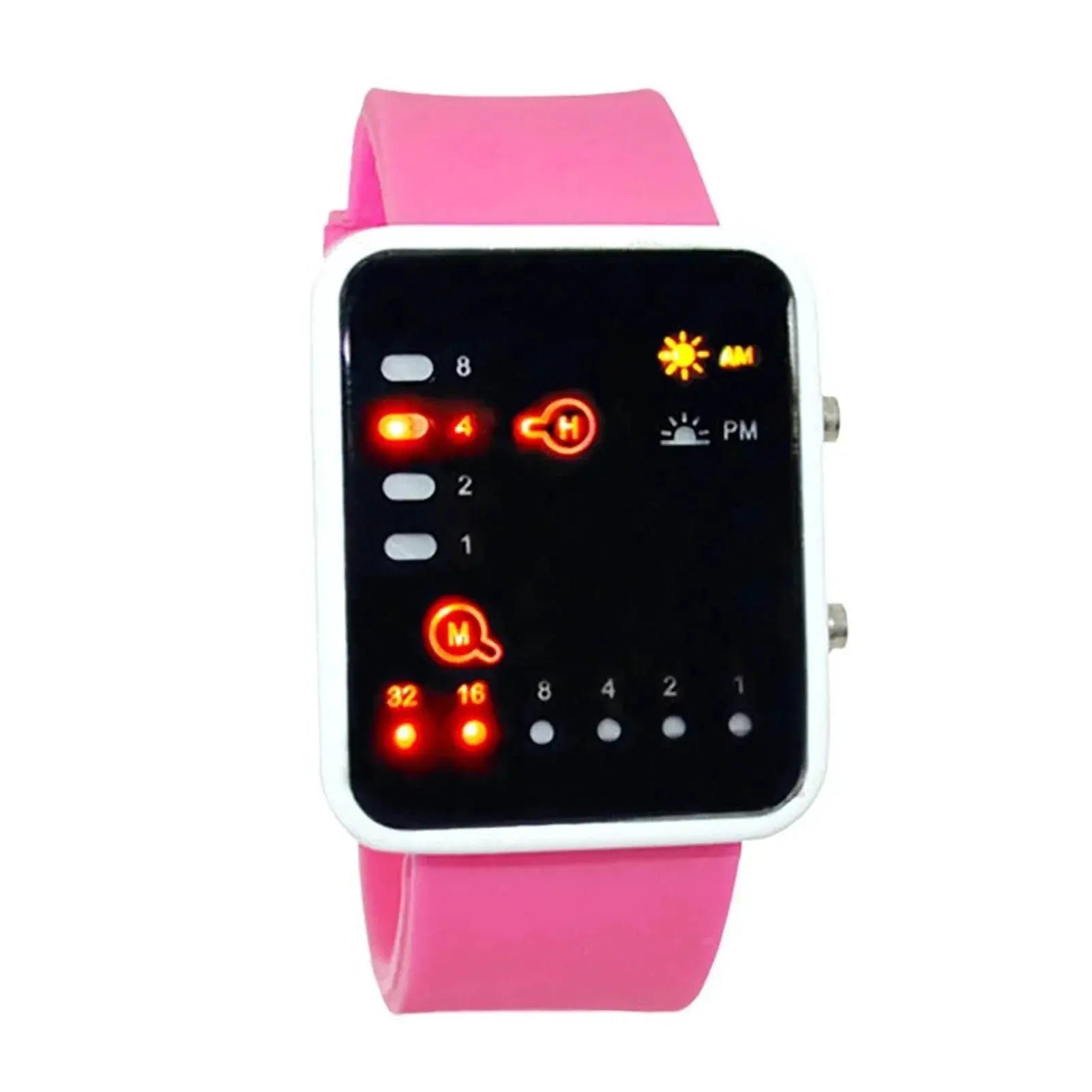 Binary Led Watches Men Watches Fashion Dot Led Digital Electronic Watches Fashion Sports Silicone Watches Couple Watches - ACHETE LTD