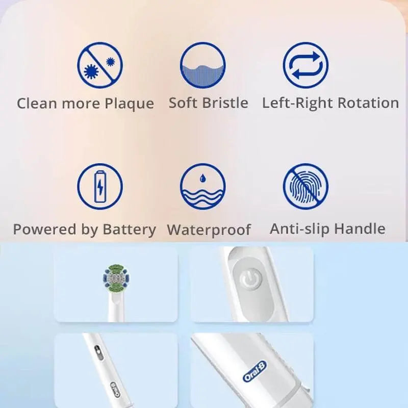 Oral B Electric Toothbrush 5010 Rotation Clean Teeth Adult Teeth Brush Precision Clean Electric Tooth Brush With Extra Refills - ACHETE LTD