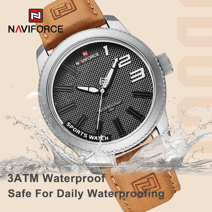 100%Original NAVIFORCE Watch For Men 2022 New Quartz Sport Waterproof Clock Fashion Luxury High Quality Male Leather Wrist watch