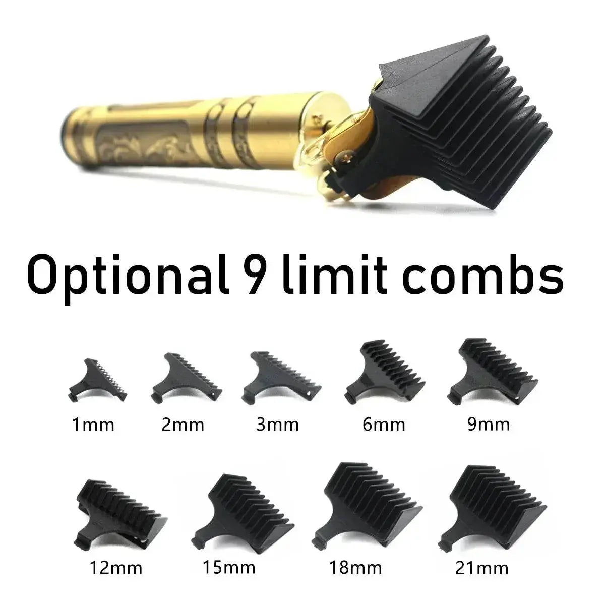 Professional T9 Hair Trimmer Machine Metal Body Beard Trimmer for Men Stainless Steel Blade Hair Clipper Beard Trimmer - ACHETE LTD