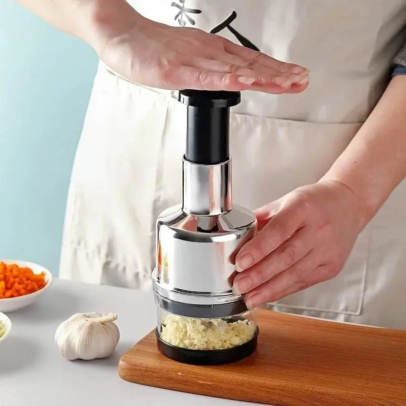 PLYS Garlic masher, garlic mincing tool, household manual garlic beater, commercial multi-functional energy-saving garlic masher - ACHETE LTD