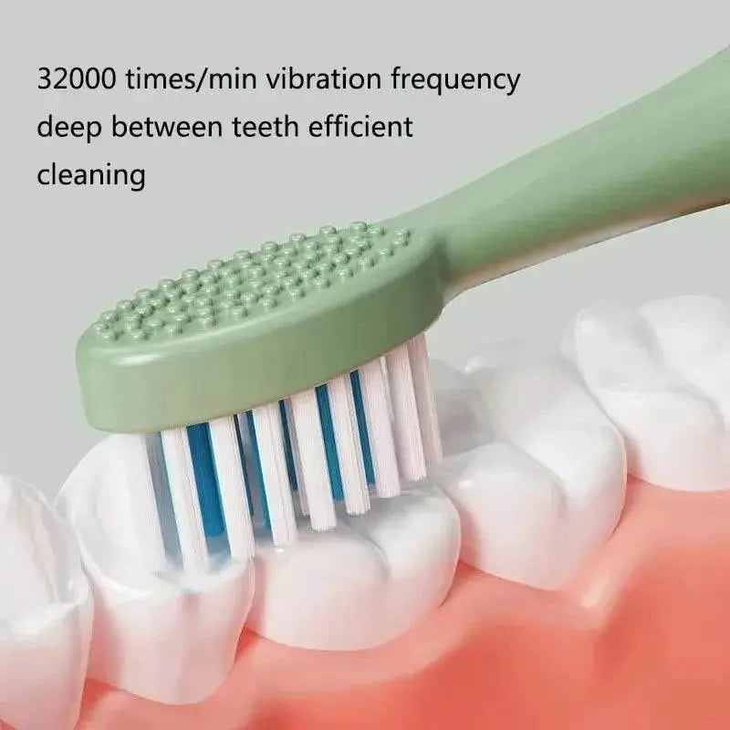 Sonic Electric Toothbrush Cleaning Brush For Adult Automatic Rechargeable Soft Hair Waterproof Ultrasonic Tooth Brush 4 heads - ACHETE LTD