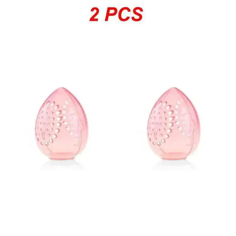 1~10PCS Cosmetic Sponge Storage Box Makeup Powder Puff Empty -shaped Frame Transparent Puff Case Make Up Organizer - ACHETE LTD