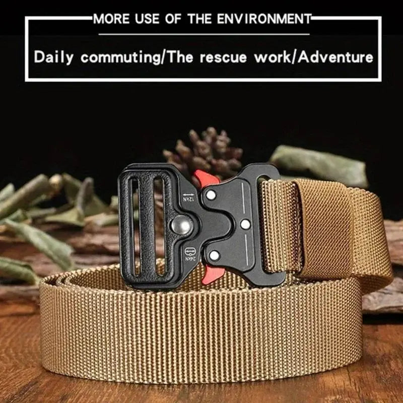 Men Belt Outdoor Hunting Men Belt Multi-Function Buckle Nylon Belt High Quality Canvas Belt - ACHETE LTD