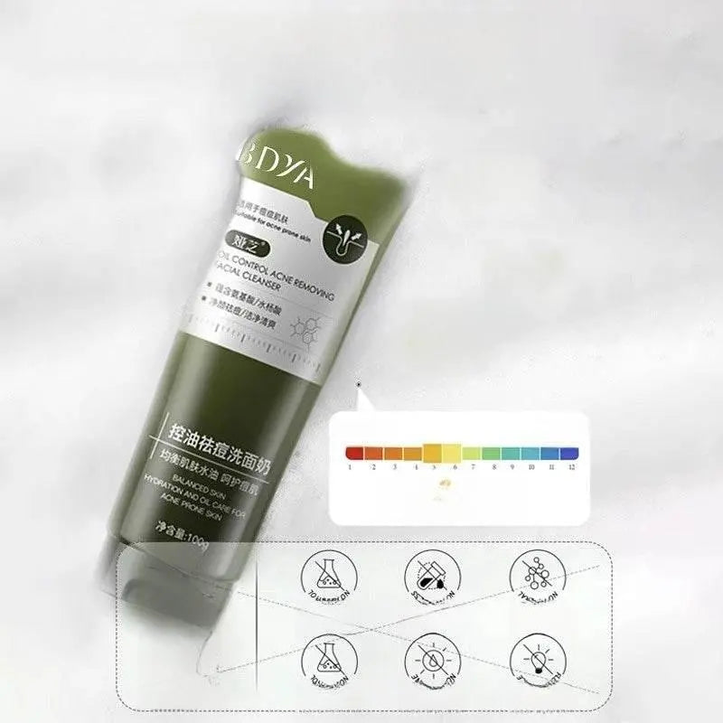 Youth Facial Cleanser Oil Control Acne Marks Blackhead Skin Care Male Adolescence Student Only Amino Acid Cleansing Cleansing - ACHETE LTD