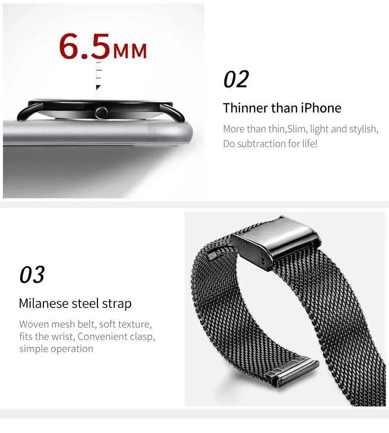 OLEVS Lover Watches Simplicity Mesh Belt Couple Watches - ACHETE LTD