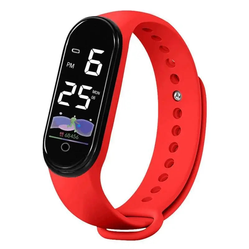 New men's and women's watches, LED digital watches, fashionable, casual, simple touch screen electronic watches - ACHETE LTD