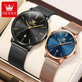 OLEVS Lover Watches Simplicity Mesh Belt Couple Watches - ACHETE LTD