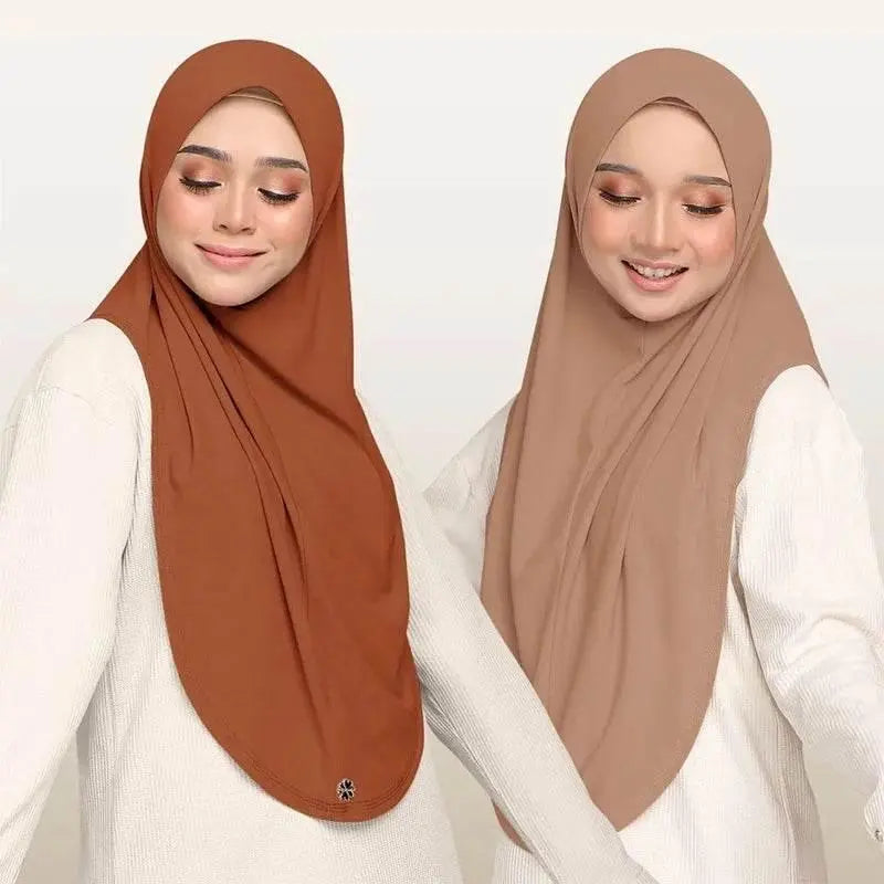 hot selling one piece hijab ready to wear instant bawal instant headscarf instant for muslim women - ACHETE LTD