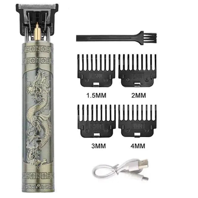T9 Hair Clippers for Men Vintage Hair Cutting Machine Beard Trimmer Kits Body Hair Shaving Barber Beard Trimmer Electric Shaver - ACHETE LTD