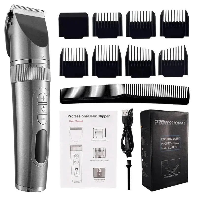 Professional Hair Clipper For Men Beard Trimmer Machine for Shaving Hair Trimmer Hair Cutting Machine Beard Trimmer Fast Charge - ACHETE LTD
