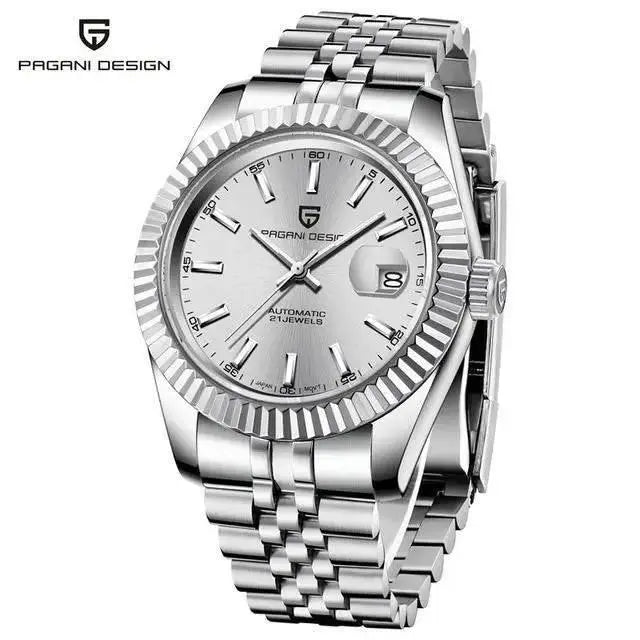 PAGANI DESIGN Men Mechanical Watch Luxury Automatic Watch Sport Stainless Steel 100M Waterproof Watch for Men - ACHETE LTD