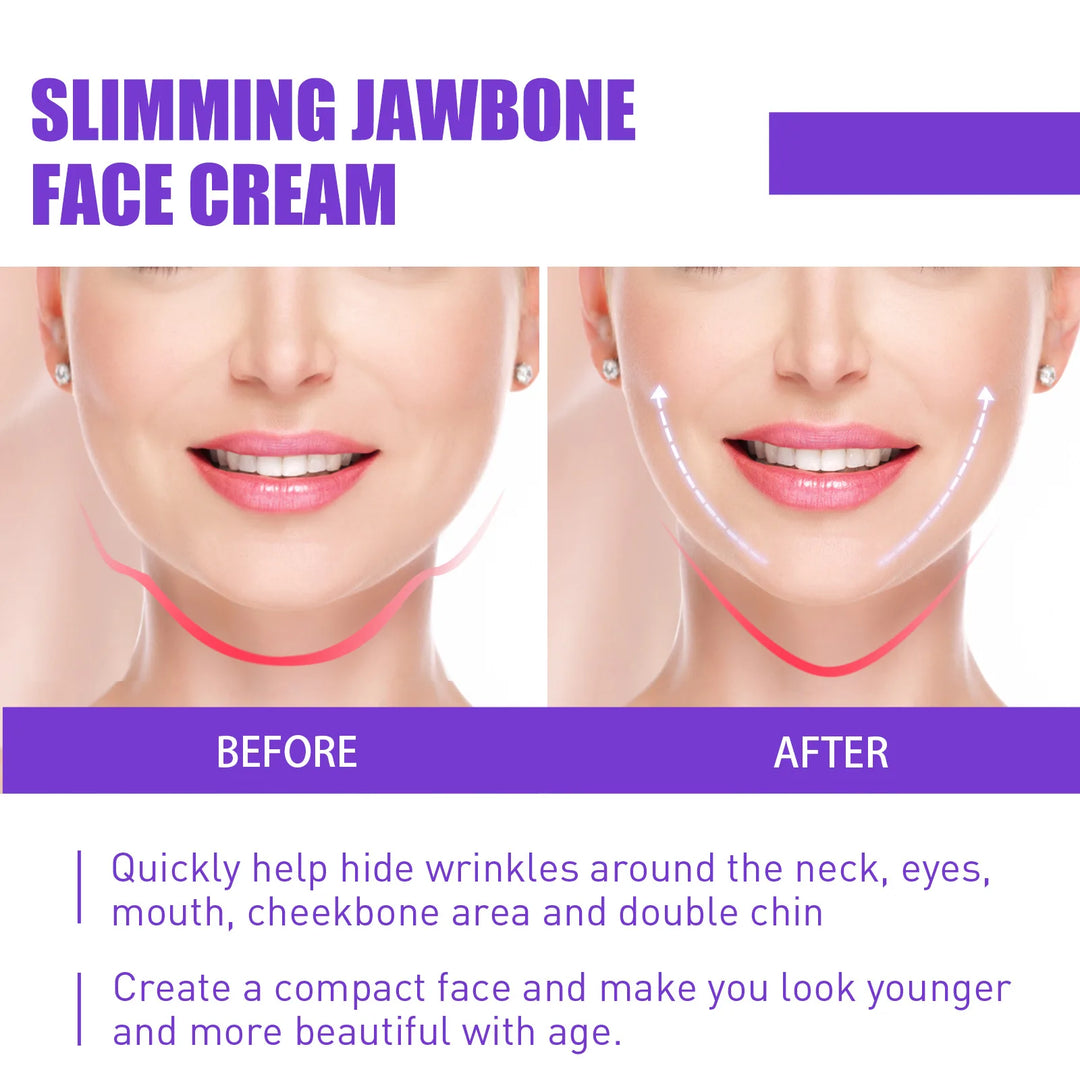 Jaysuing V-Shaped Firming Cream: Slim, Lift & Tighten Face, Remove Double Chin & Wrinkles - 30g