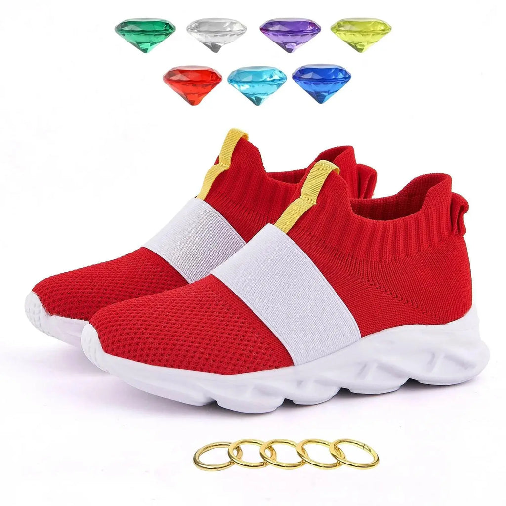 Sonic Shoes For Boys Kids Sonic Zapatillas Sonic Red Sonic Shoes For Kids Boys Girls Cartoon Anime Sonic Games Shoes - ACHETE LTD