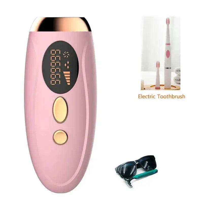 Laser Epilator 999900 Flashes Bikini Trimmer Permanent LED Facial IPL Hair Remover for ladies Men Drop shipping - ACHETE LTD