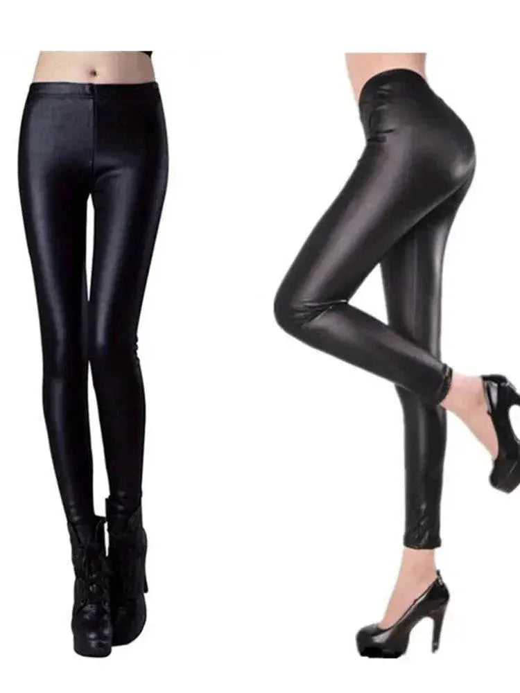 CUHAKCI Winter Pants For Women Thickening Black Leather Boots Leggings Skinny Pants Winter Warm Women's Trousers High Quality - ACHETE LTD