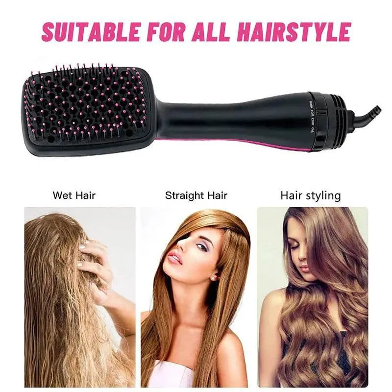 Hair Dryer Brush One Step Hair Blower Brush Electric Hot Air Brush Travel Blow Dryer Comb Professional Hairdryer Hairbrush - ACHETE LTD