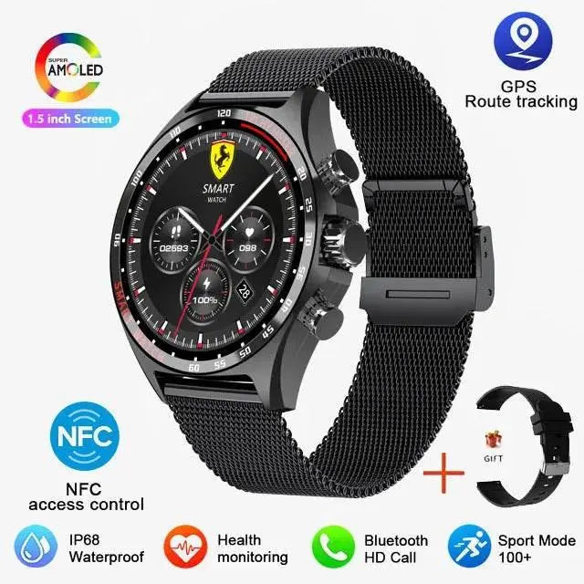 2024 Smart Watch SK27 Men BluetoothCall Compass NFC AI Voice 400mAh BigBattery Fitness Sports Smartwatch For Android IOS XIAOMI - ACHETE LTD