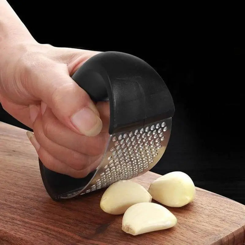 Kitchen Garlic Press Manual Garlic Masher Stainless Steel Garlic Press Chopping Garlic Tool Vegetable Home Gadget Accessories - ACHETE LTD