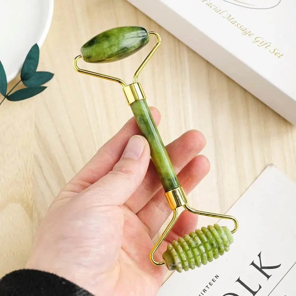 3PCS/BOX Natura Xiuyu Jade Crystal Massager Scraping Board Roller For Face Reduce Muscle Pain - ACHETE LTD