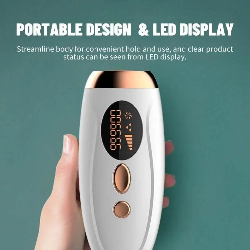 Laser Epilator 999900 Flashes Bikini Trimmer Permanent LED Facial IPL Hair Remover for ladies Men Drop shipping - ACHETE LTD