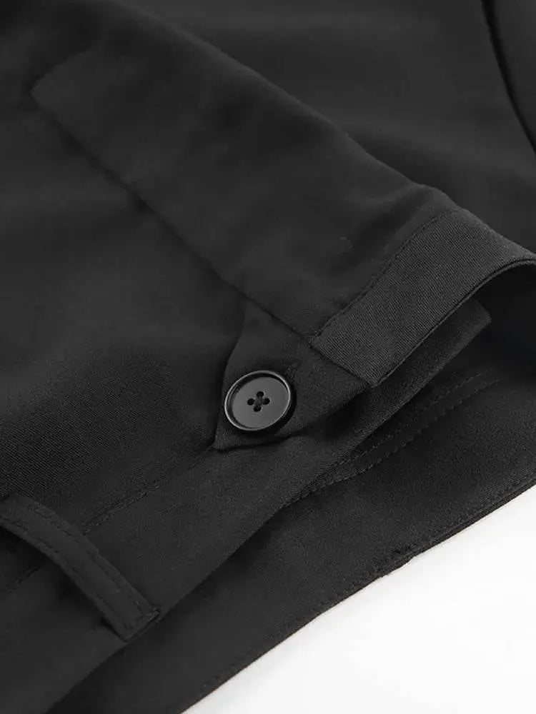 Mnealways18 Black Loose Long Skirts Women A-Line Zip Skirts Ladies Elegant Summer Skirts Female With Pocket Ankle-Length Skirts - ACHETE LTD