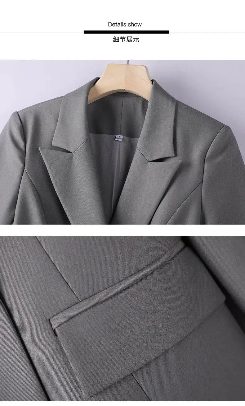 Professional Long-Sleeved Trouser Suits for Women, Fashionable Trousers, High Quality, Show, Elegant, New, Autumn and Winter - ACHETE LTD