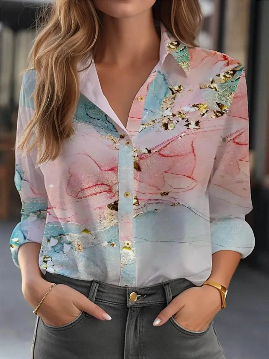 Elegant Shirt Women Fashion Temperament Blouse Long Sleeve Shirt Women New Casual Shirt - ACHETE LTD