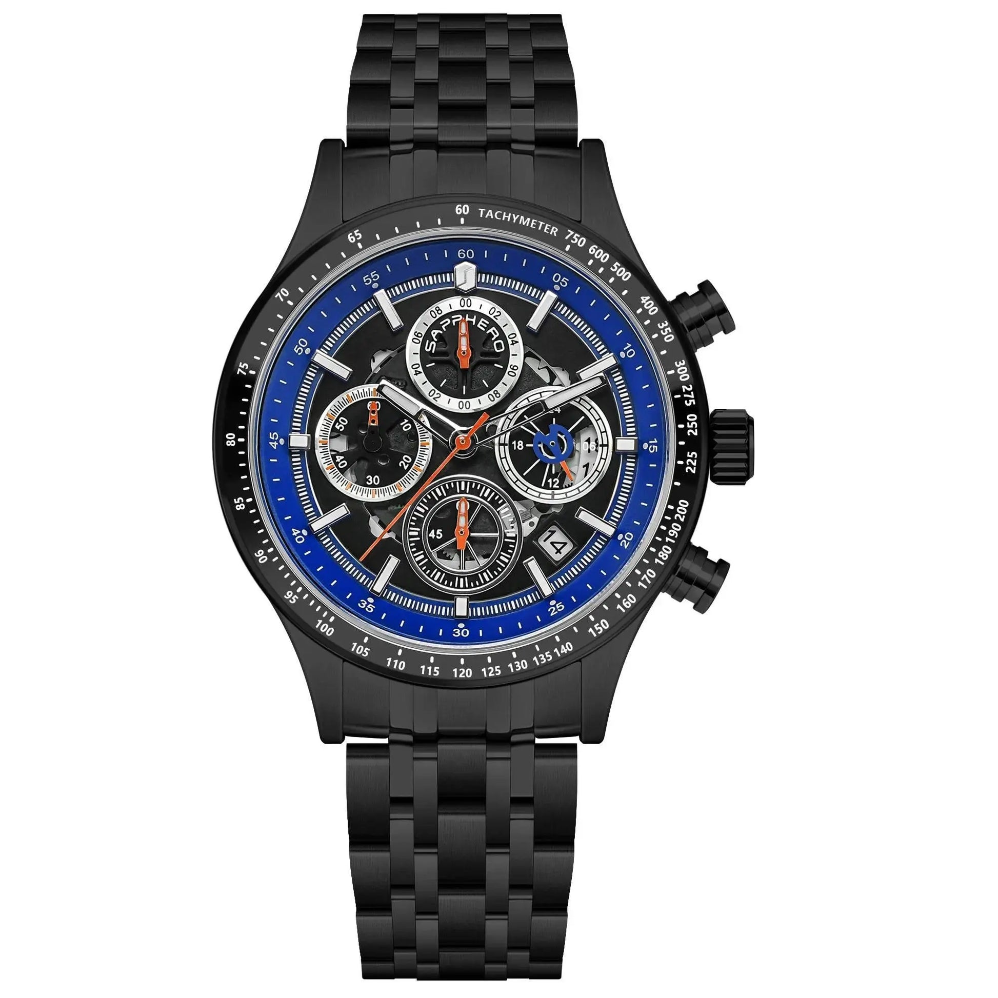 SAPPHERO Men's Watches Luxury Brands Men's Mechanical Styles Quartz Watches For Men 50M Waterproof Clocks Date Wristwatch - ACHETE LTD