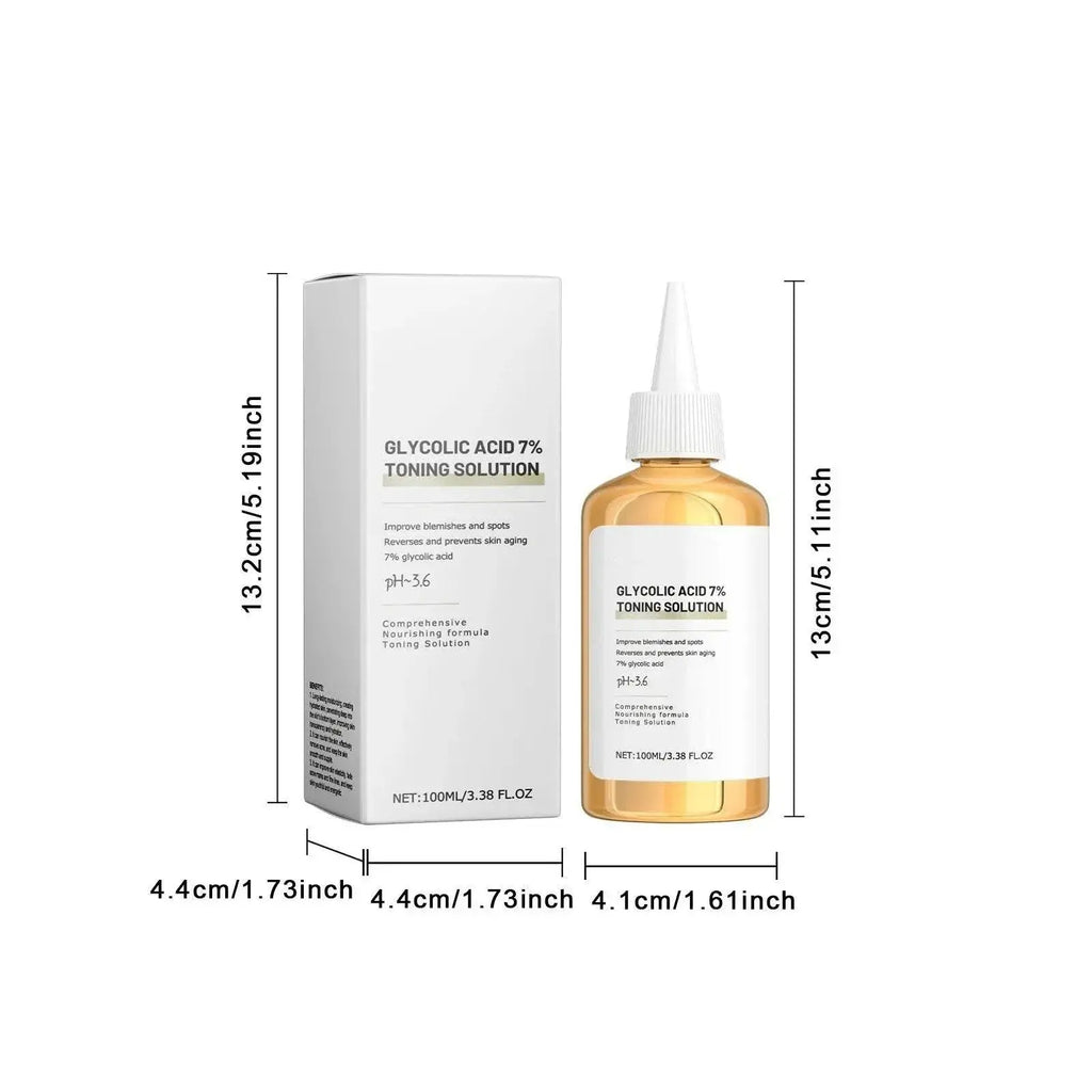 Glycolic 7% Toner Ordinary Glycolic Toner Remove Acne Lightening Acne Marks Removing Acne Repairing And Rejuvenating Skin 100ml - ACHETE LTD