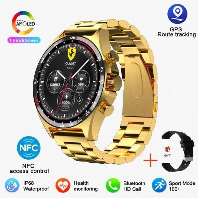 2024 Smart Watch SK27 Men BluetoothCall Compass NFC AI Voice 400mAh BigBattery Fitness Sports Smartwatch For Android IOS XIAOMI - ACHETE LTD