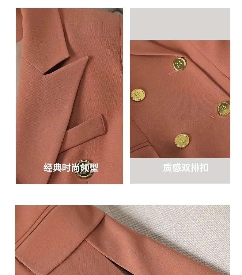 Professional Long-Sleeved Trouser Suits for Women, Fashionable Trousers, High Quality, Show, Elegant, New, Autumn and Winter - ACHETE LTD