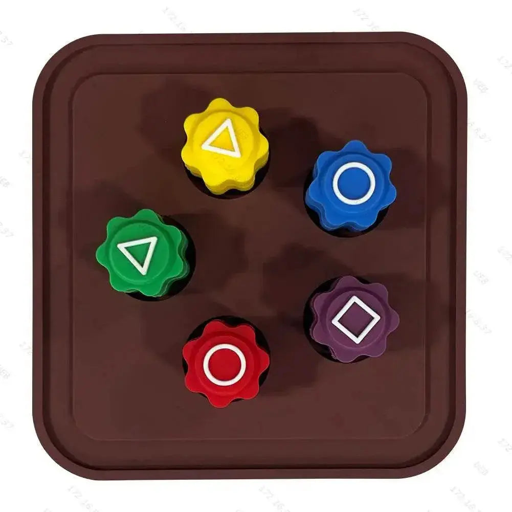 Gonggi Jack Stone Pebbles Set Finger Exercise Colorful Stones Catching Board Game Stress Relief Korea Traditional Play Games - ACHETE LTD