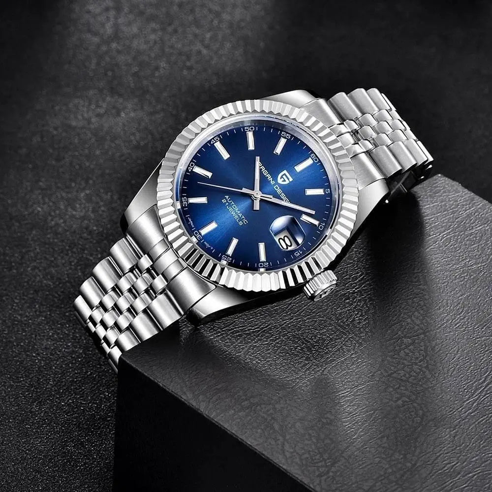 PAGANI DESIGN Men Mechanical Watch Luxury Automatic Watch Sport Stainless Steel 100M Waterproof Watch for Men - ACHETE LTD