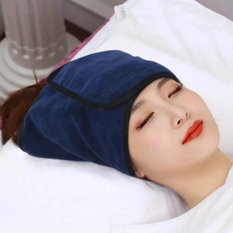 Home Microfiber Spa Facial Headband Make Up Wrap Head Terry Cloth Hairband Adjustable Towel For Face Washing Shower - ACHETE LTD