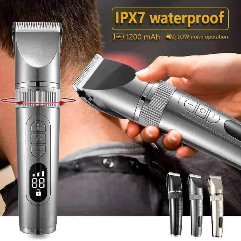 Professional Hair Clipper For Men Beard Trimmer Machine for Shaving Hair Trimmer Hair Cutting Machine Beard Trimmer Fast Charge - ACHETE LTD