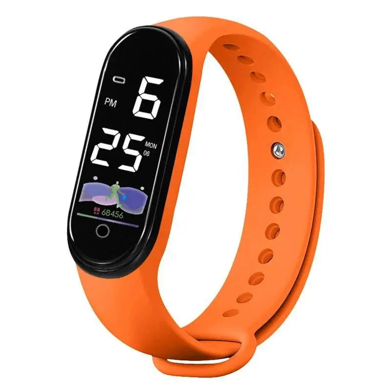 New men's and women's watches, LED digital watches, fashionable, casual, simple touch screen electronic watches - ACHETE LTD