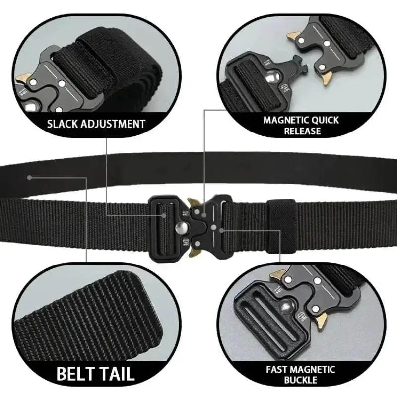 Men Belt Outdoor Hunting Men Belt Multi-Function Buckle Nylon Belt High Quality Canvas Belt - ACHETE LTD