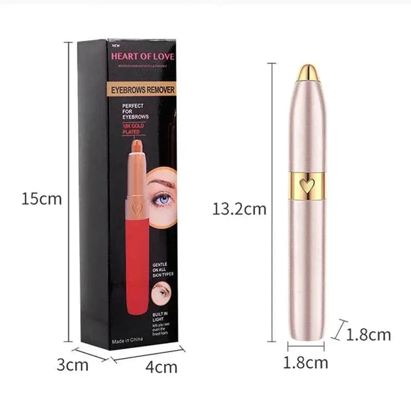 Rechargeable Electric Eyebrow Trimmer Makeup Painless EyeBrow Lipstick Epilator Mini Shaver Razors Portable Facial Hair Remover - ACHETE LTD