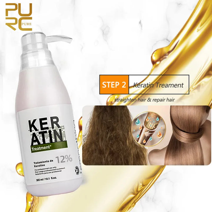 PURC Keratin Green Energy Boosting Hair Mask.