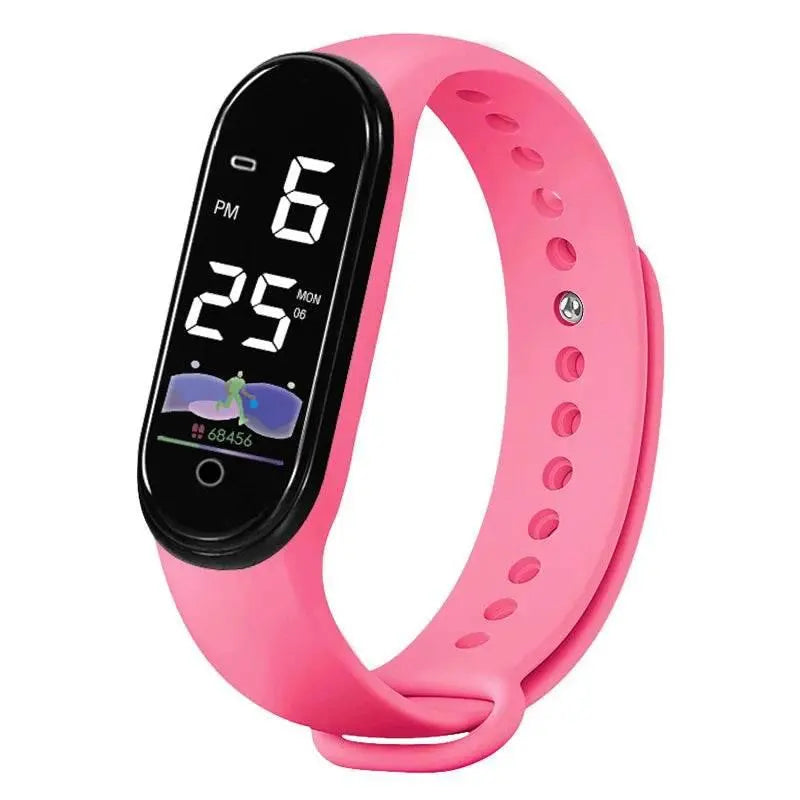 New men's and women's watches, LED digital watches, fashionable, casual, simple touch screen electronic watches - ACHETE LTD