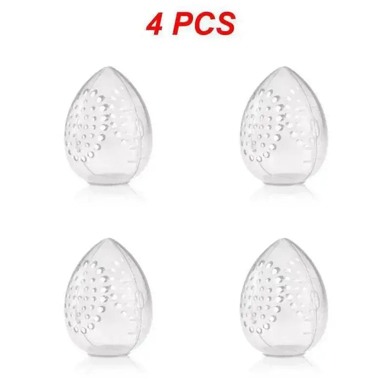 1~10PCS Cosmetic Sponge Storage Box Makeup Powder Puff Empty -shaped Frame Transparent Puff Case Make Up Organizer - ACHETE LTD