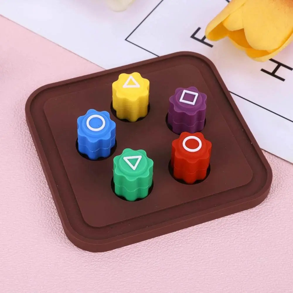 Gonggi Jack Stone Pebbles Set Finger Exercise Colorful Stones Catching Board Game Stress Relief Korea Traditional Play Games - ACHETE LTD