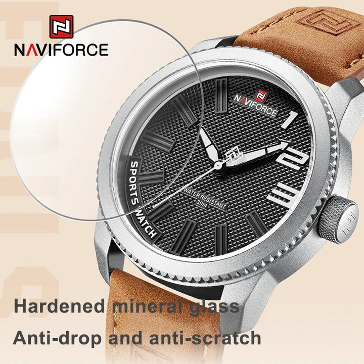 100%Original NAVIFORCE Watch For Men 2022 New Quartz Sport Waterproof Clock Fashion Luxury High Quality Male Leather Wrist watch