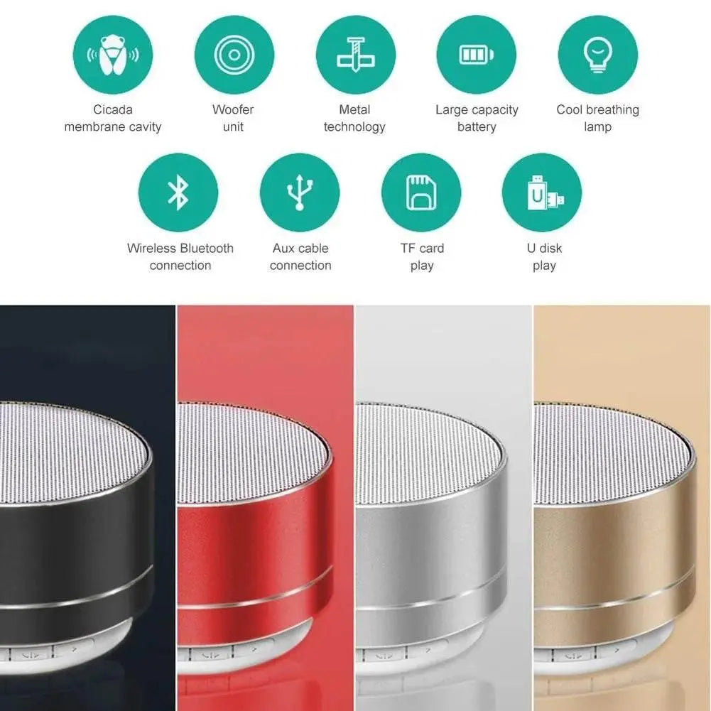 Wireless Bluetooth Mini Speaker Lock and Load Spray Mobile Phone Portable Card Mini Speaker Broadcast Collection Alerter Speaker - ACHETE LTD