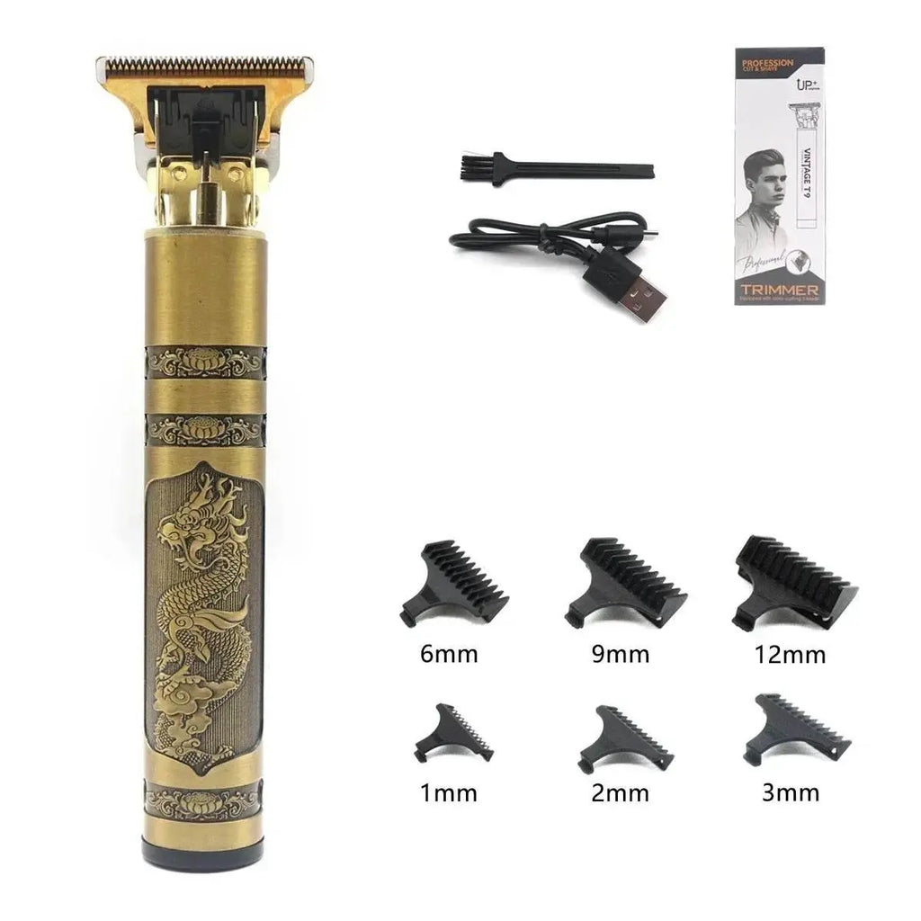 Professional T9 Hair Trimmer Machine Metal Body Beard Trimmer for Men Stainless Steel Blade Hair Clipper Beard Trimmer - ACHETE LTD